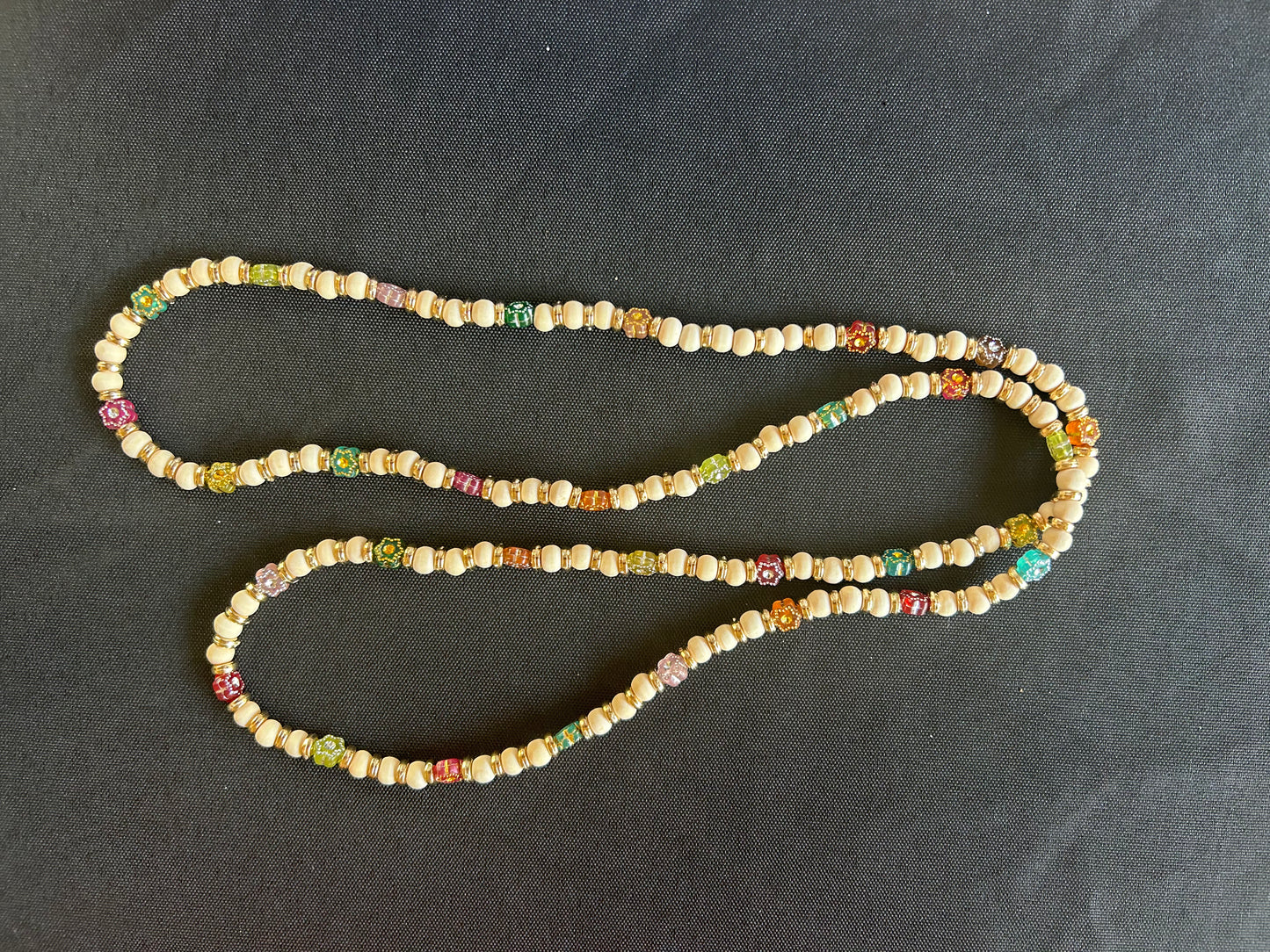 Brown Flower Lanyard