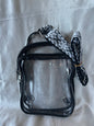Clear Woven strap purse