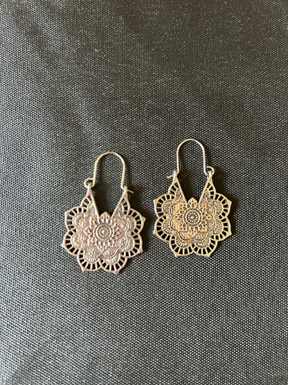 Bohemian Silver Earrings