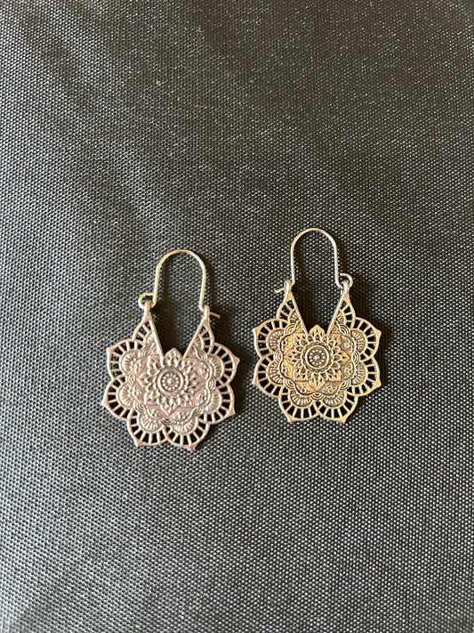 Bohemian Silver Earrings